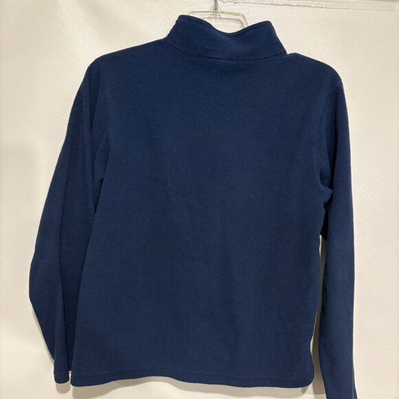 The North Face Boys L 14-16 Navy Blue Fleece 1/2 Zip Pullover Lightweight - Picture 4 of 5